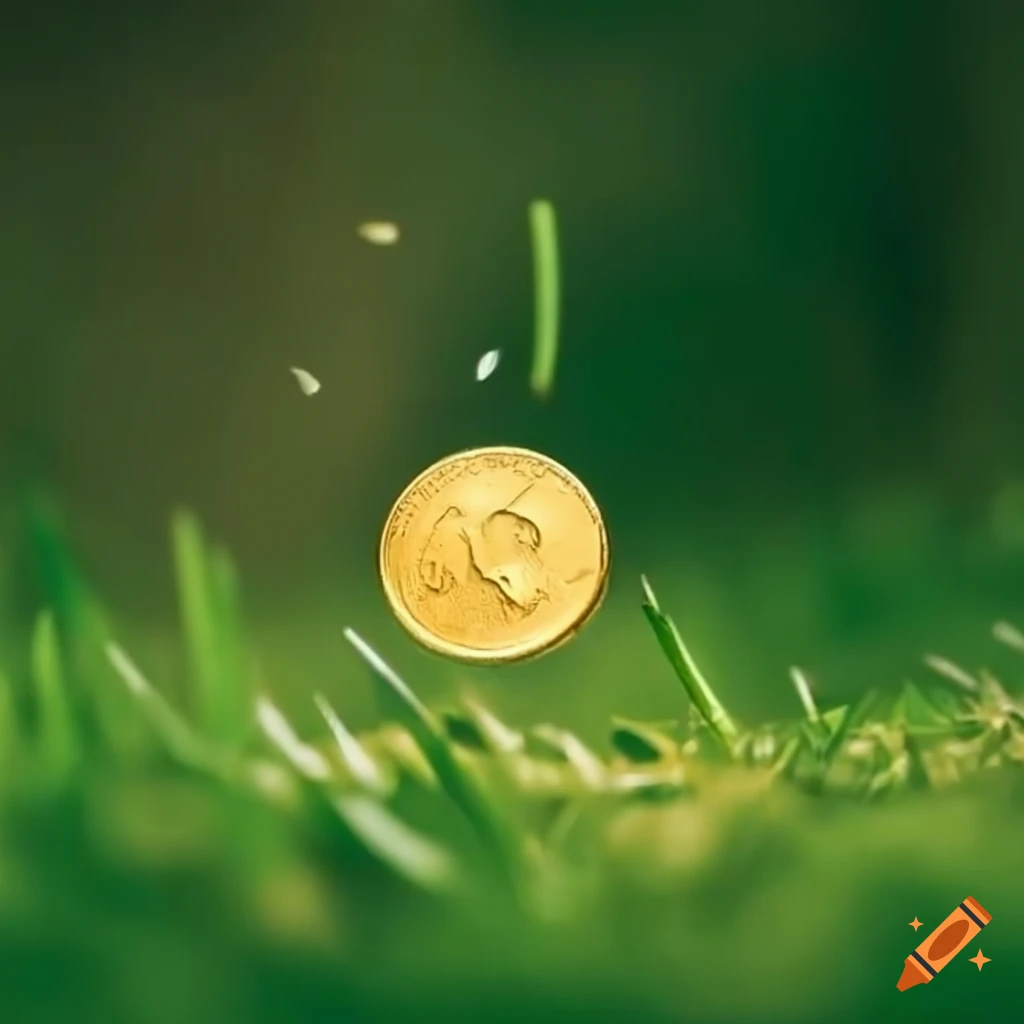 Mince padající na trávu